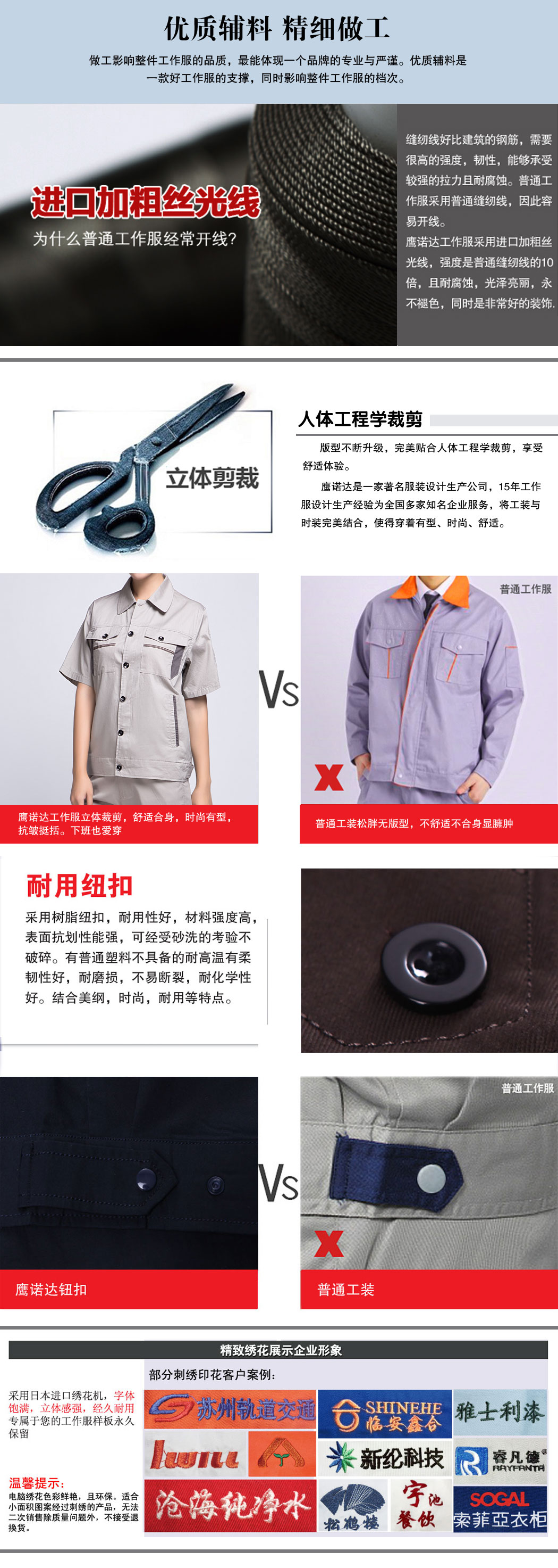 浅灰拼中灰夏季工作服AD06-1(图3) 浅灰拼中灰夏季工作服AD06-1(图3)