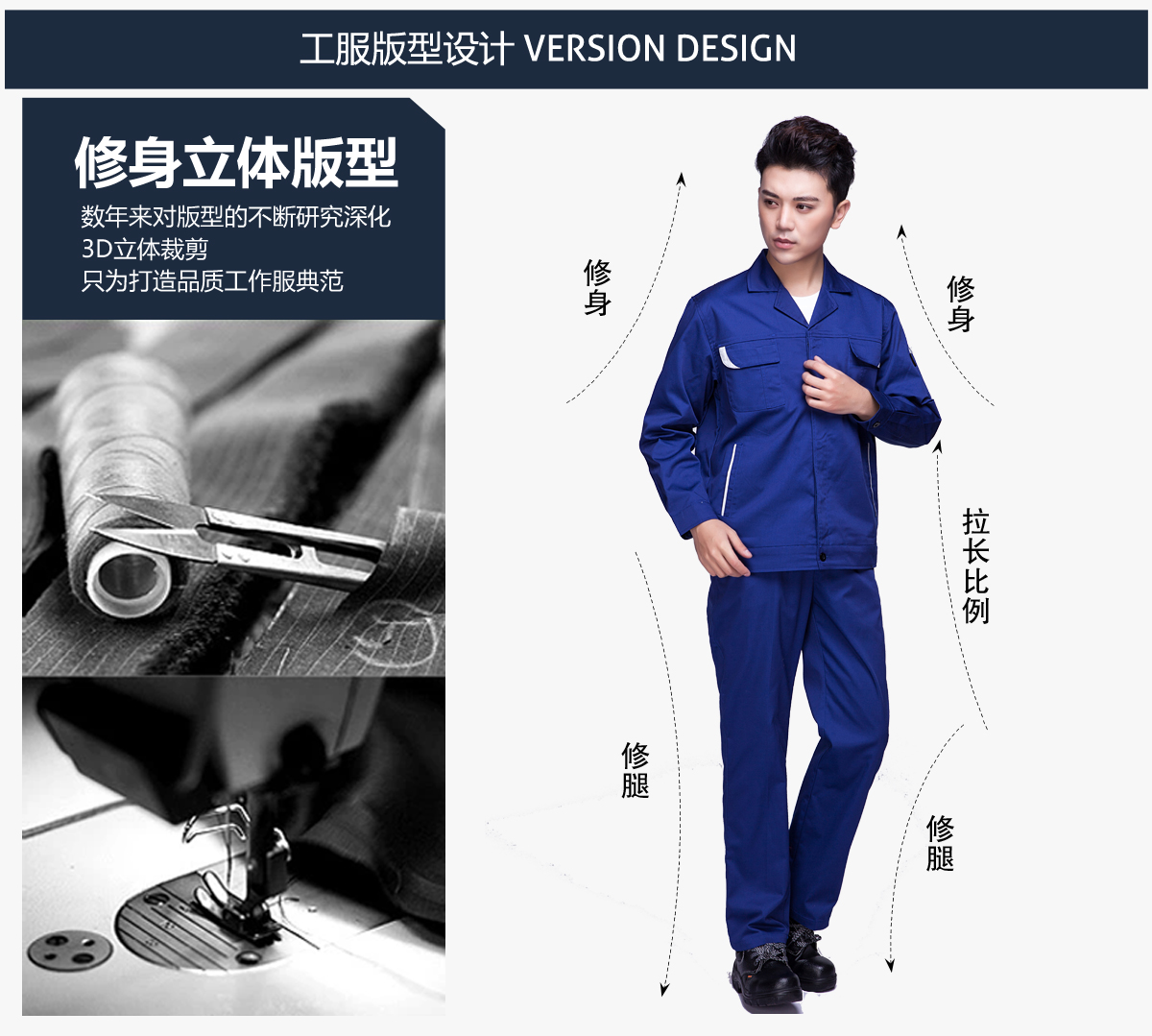 工作服设计的版型